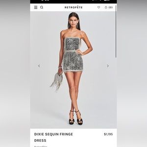 Retrofete Dixie fringe dress